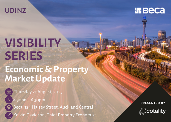 UDINZ Cotality Economic & Property Market Update - Auckland, August logo